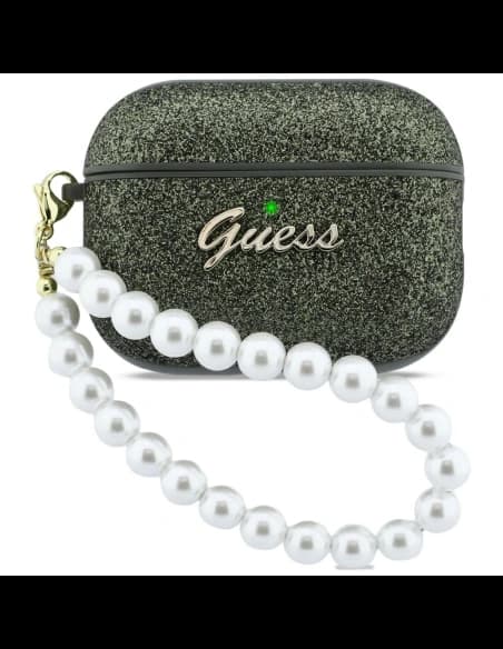 Guess Csillogó Gyöngy Pánt Apple AirPods Pro 3 khaki
