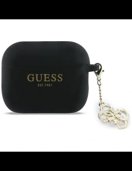 Guess Szilikon 4G Charm Apple AirPods Pro 3 fekete
