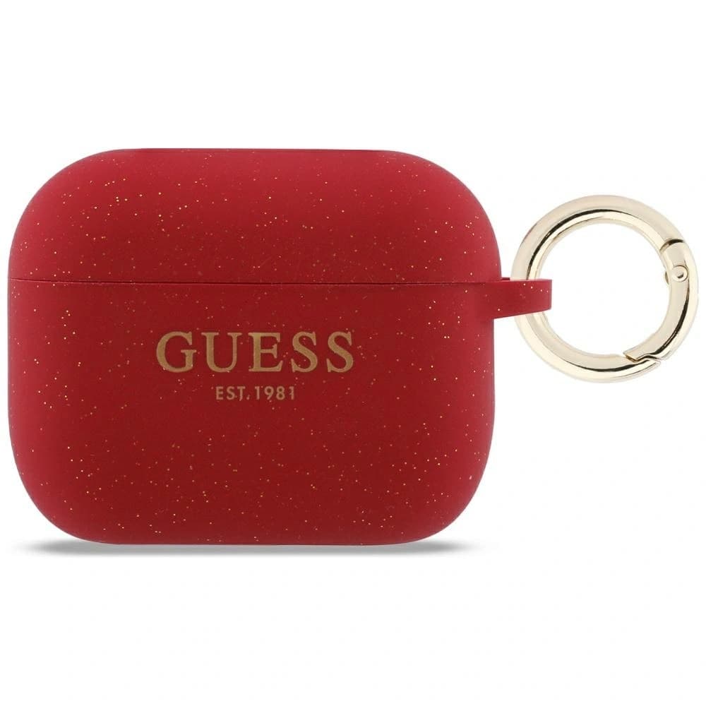 Guess Silicone Glitter Ring Apple AirPods Pro 3 fuchsia - 1