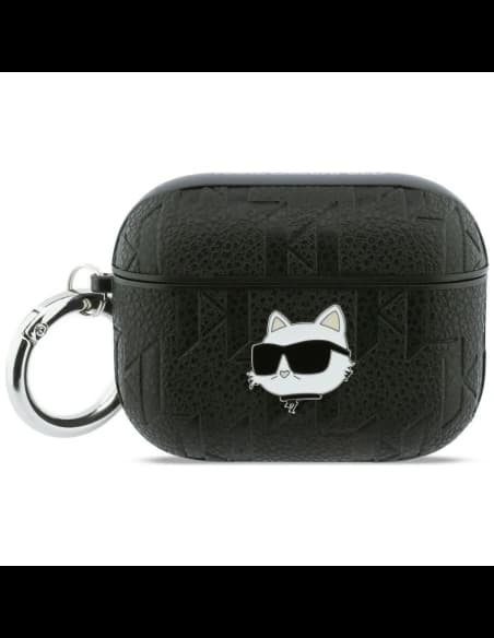 Karl Lagerfeld Monogram Choupette Head Apple AirPods Pro 3 black