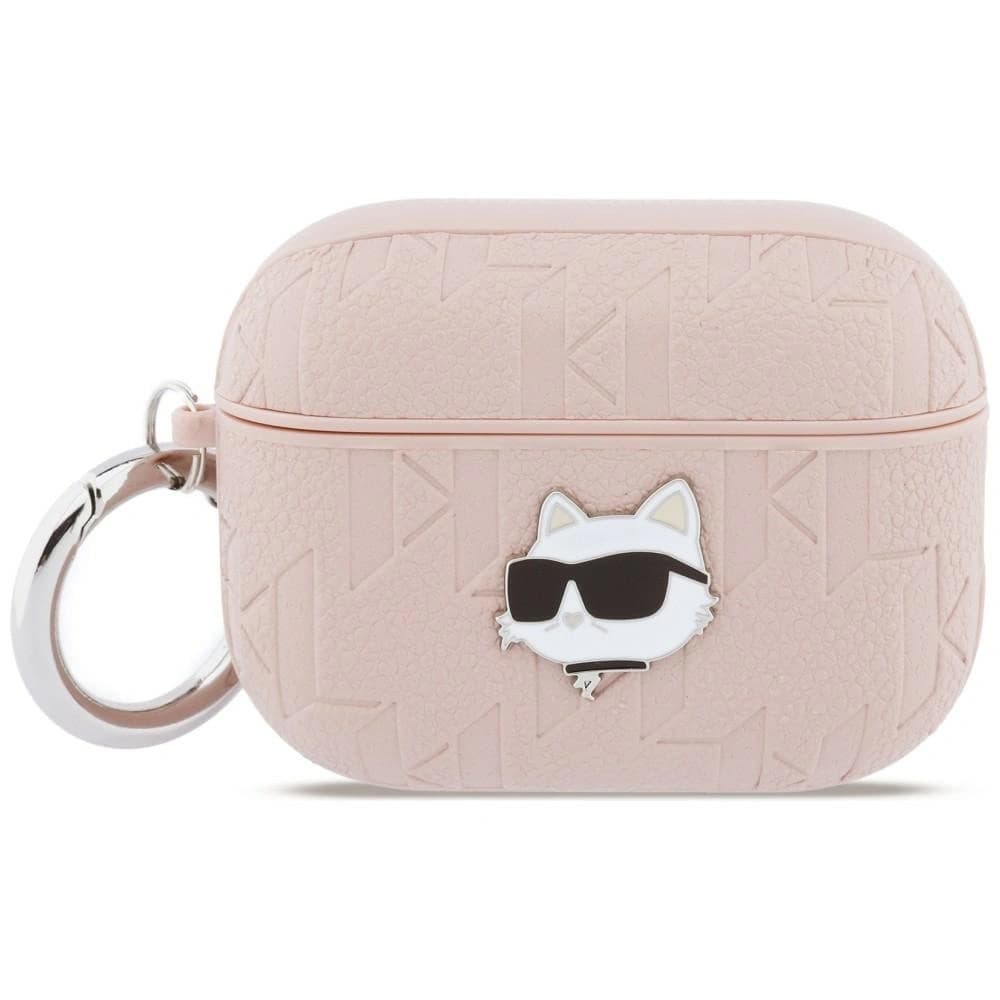 Karl Lagerfeld Monogram Choupette Head Apple AirPods Pro 3 pink - 1