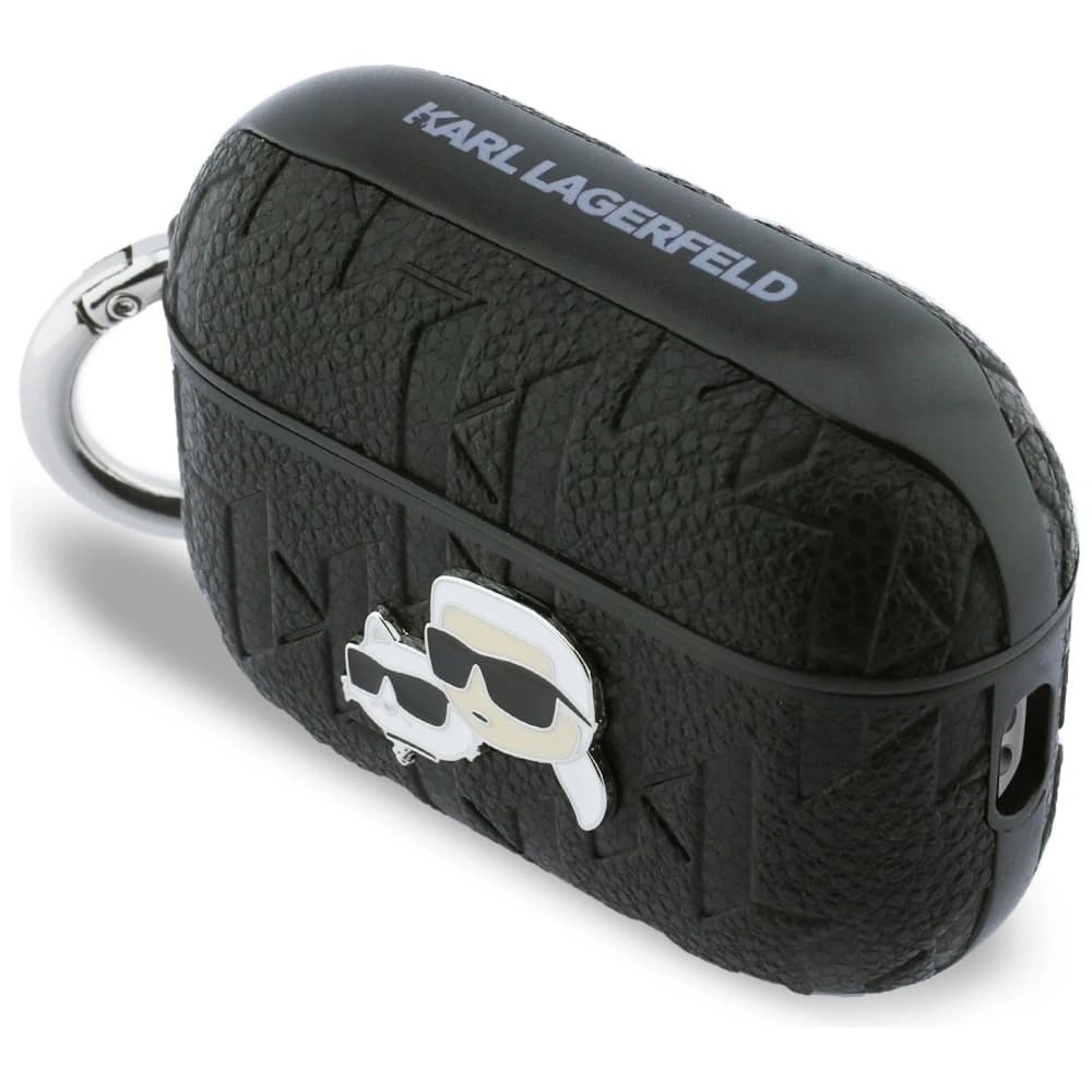 Karl Lagerfeld Monogram Karl & Choupette Head Apple AirPods Pro 3 black - 3
