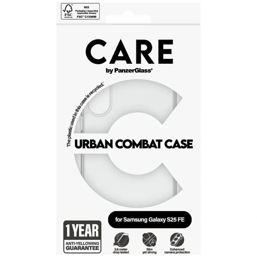 Etui CARE by PanzerGlass Flagship Urban  Combat do Samsung Galaxy S25 FE przezroczysty - 4