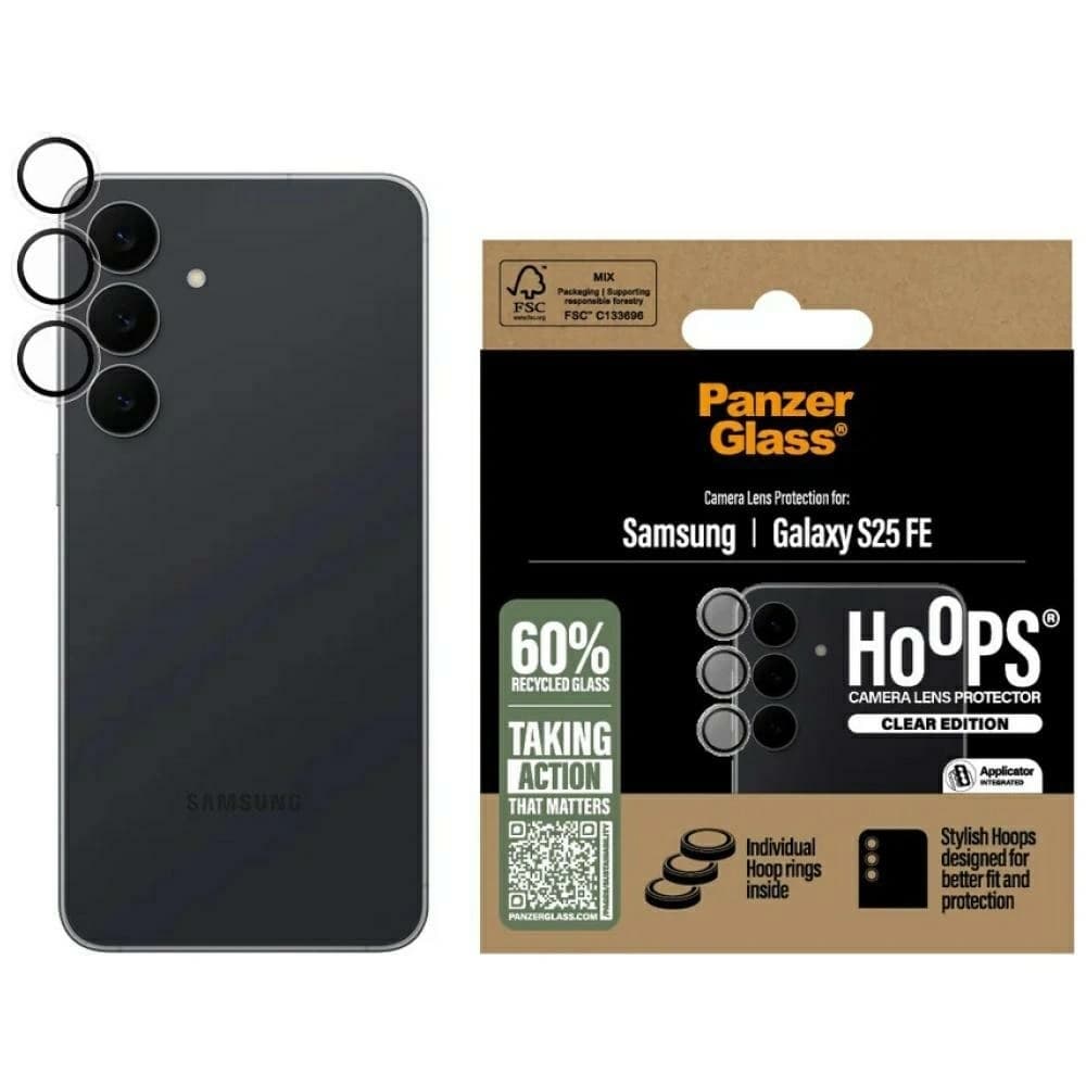Sticlă securizată pentru obiectiv PanzerGlass Hoops Lens Protector pentru Samsung Galaxy S25 FE transparent
 - 1