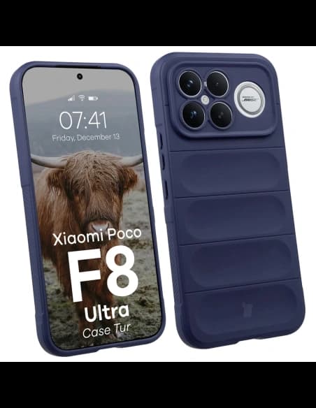 Pancerne etui Bizon Case Tur do Xiaomi POCO F8 Ultra, granatowe
