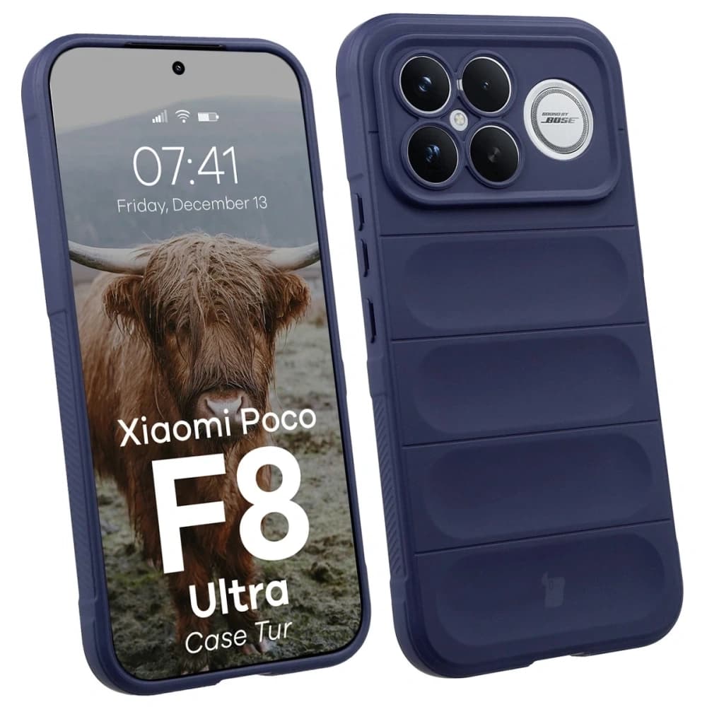 Pancerne etui Bizon Case Tur do Xiaomi POCO F8 Ultra, granatowe - 1