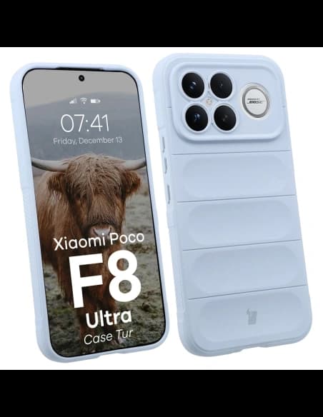 Pancerne etui Bizon Case Tur do Xiaomi POCO F8 Ultra, jasnoniebieskie