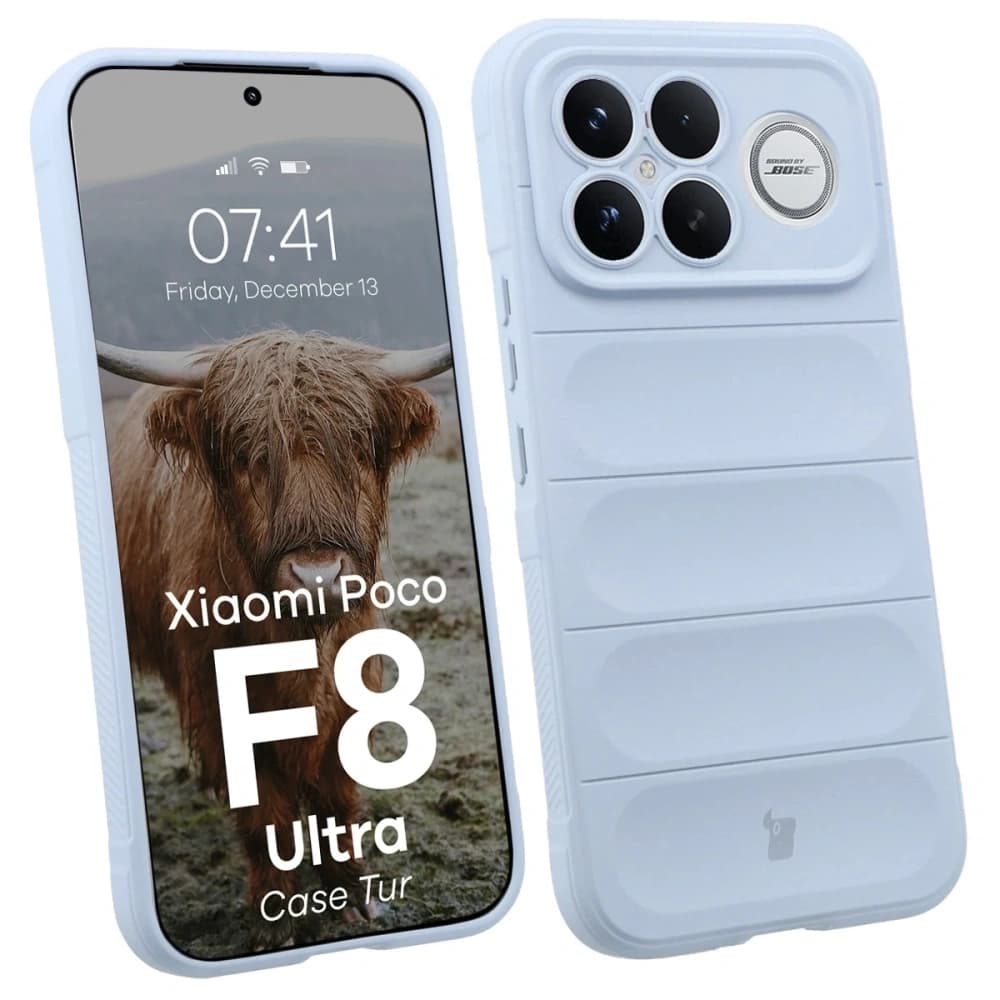 Pancerne etui Bizon Case Tur do Xiaomi POCO F8 Ultra, jasnoniebieskie - 1