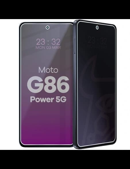 Privatizáló hibrid üveg Bizon Glass Mule Shadow a Motorola Moto G86 Power 5G-hez, matt