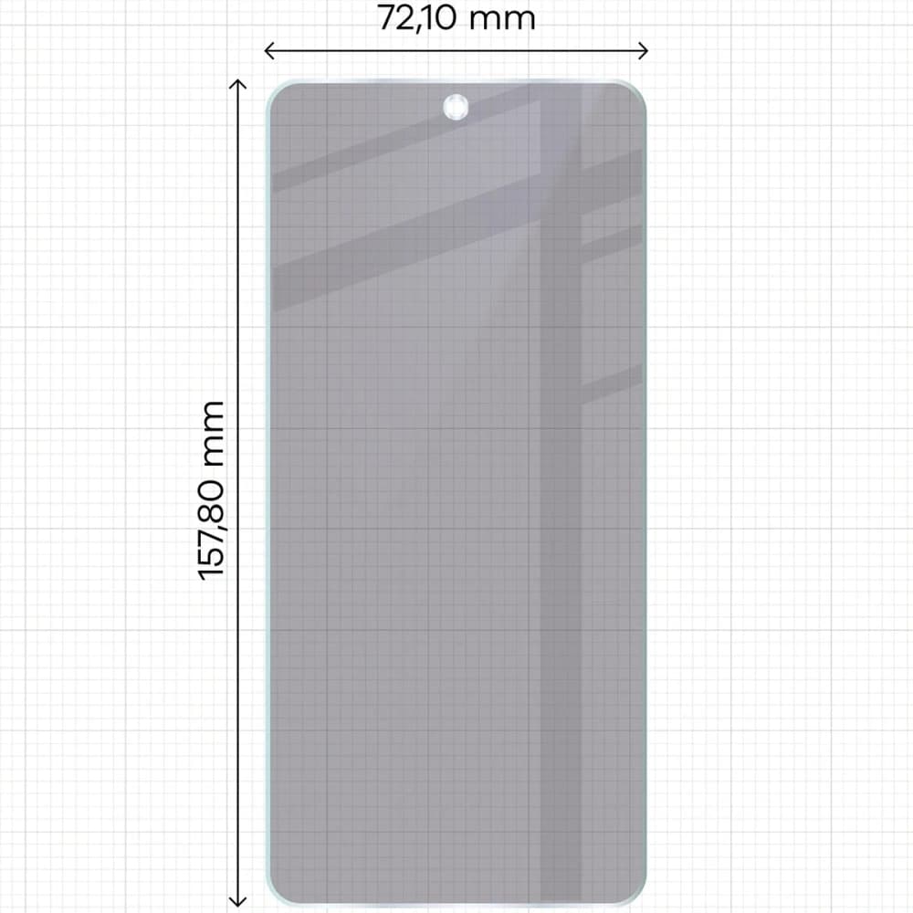 Sticlă hibridă de privatizare Bizon Glass Mule Shadow pentru Motorola Moto G86 Power 5G, mat
 - 2