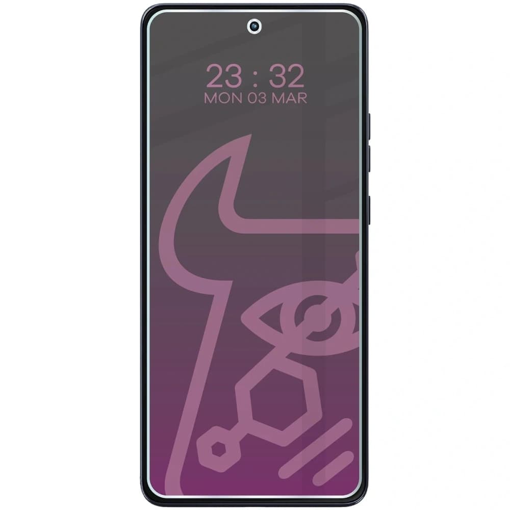 Sticlă hibridă de privatizare Bizon Glass Mule Shadow pentru Motorola Moto G86 Power 5G, mat
 - 3