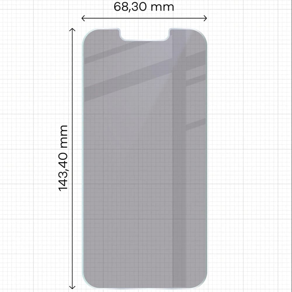 Bizon Glass Mule Shadow Apple iPhone 14 mat
 - 2