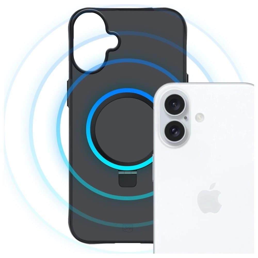 3MK Smoke Case Mag&Stand Apple iPhone 17 schwarz rauchig
 - 4