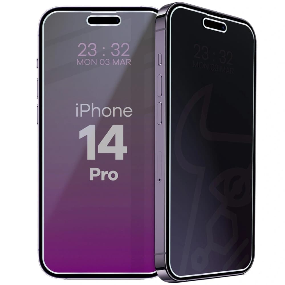 Prywatyzujące szkło hybrydowe Bizon Glass Mule Shadow do Apple iPhone 14 Pro matowe