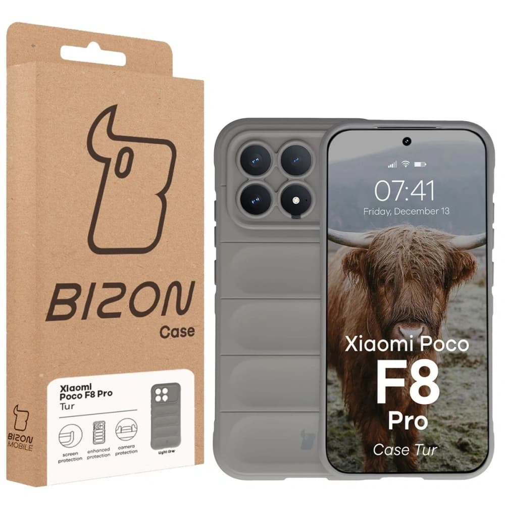Bizon Case Tur Xiaomi POCO F8 Pro light gray - 8