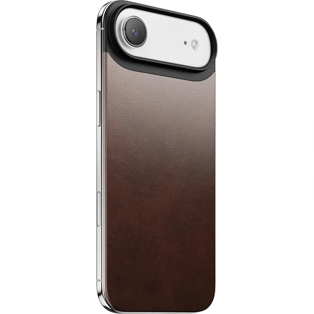 NOMAD Magnetický kožený kryt pro Apple iPhone Air MagSafe, kůže Horween (rustikální hnědá)
 - 3