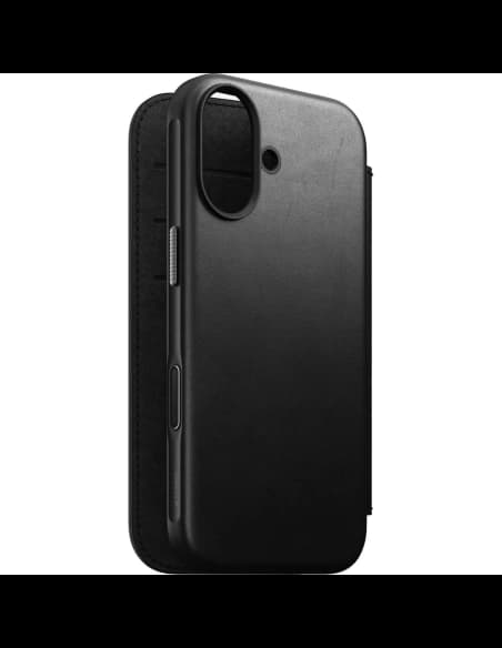 NOMAD Modernes Leder-Folio für Apple iPhone 17 MagSafe (schwarz) 

