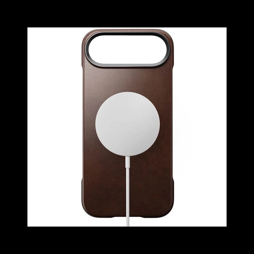 NOMAD Tradiční kožený kryt pro Apple iPhone Air MagSafe, kůže Horween (rustikální hnědá) - 3