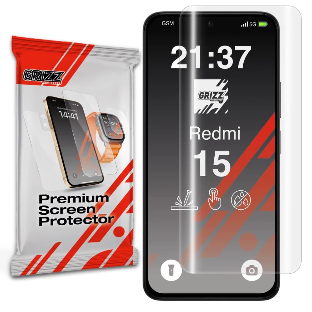 GrizzGlass Hydrofilm Xiaomi Redmi 15 - 1