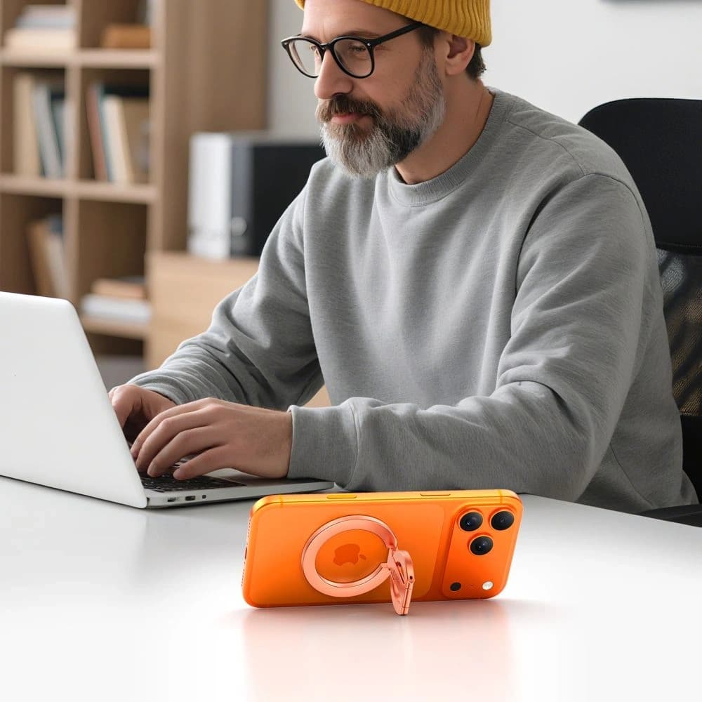 Tech-Protect MMR400 Lamano Inel Magnetic MagSafe pentru Telefon Aur Roz
 - 3