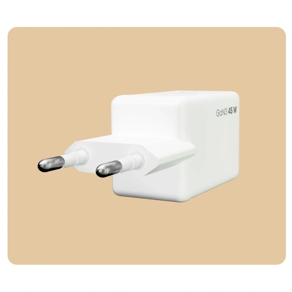 Bizon Charger VT-36B 45W 2xUSB-C PD QC 4.0 GAN3 white - 6