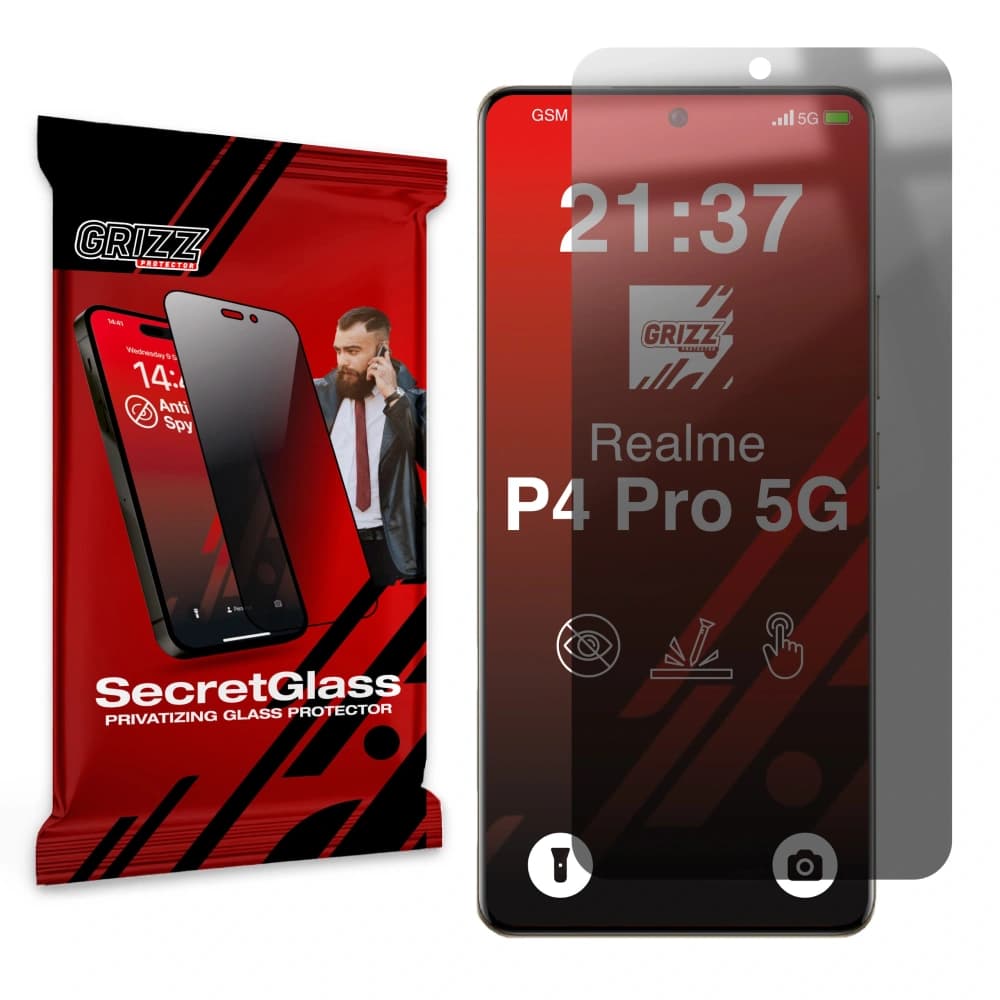 GrizzGlass SecretGlass Realme P4 Pro 5G - 1