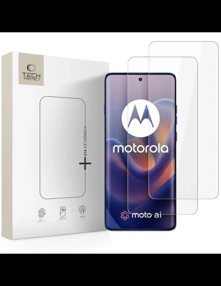 Tech-Protect Hydroflex Fit+ Motorola Edge 60 / 60 Pro / 60 Fusion Clear [2 PACHET]
