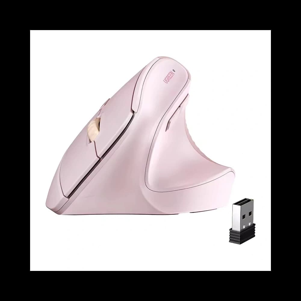 Ugreen M571 Mouse Vertical Wireless 2.4G 4000 DPI 1xAA (roz)
 - 2