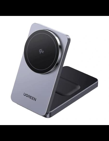 UGREEN W706 2-in-1 Mágneses Vezeték nélküli Töltő MagSafe 15W (fekete)
