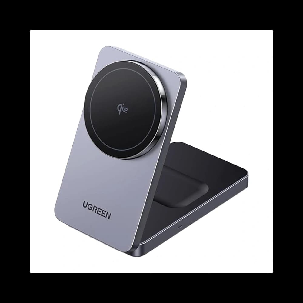 UGREEN W706 2-in-1 Mágneses Vezeték nélküli Töltő MagSafe 15W (fekete)
 - 1