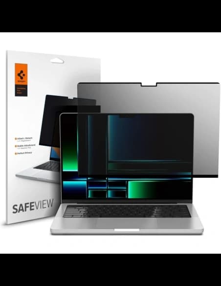 Spigen Safe View Apple MacBook Pro 14 M1 / M2 / M3 / M4 / M5 2021-2025 Datenschutz

