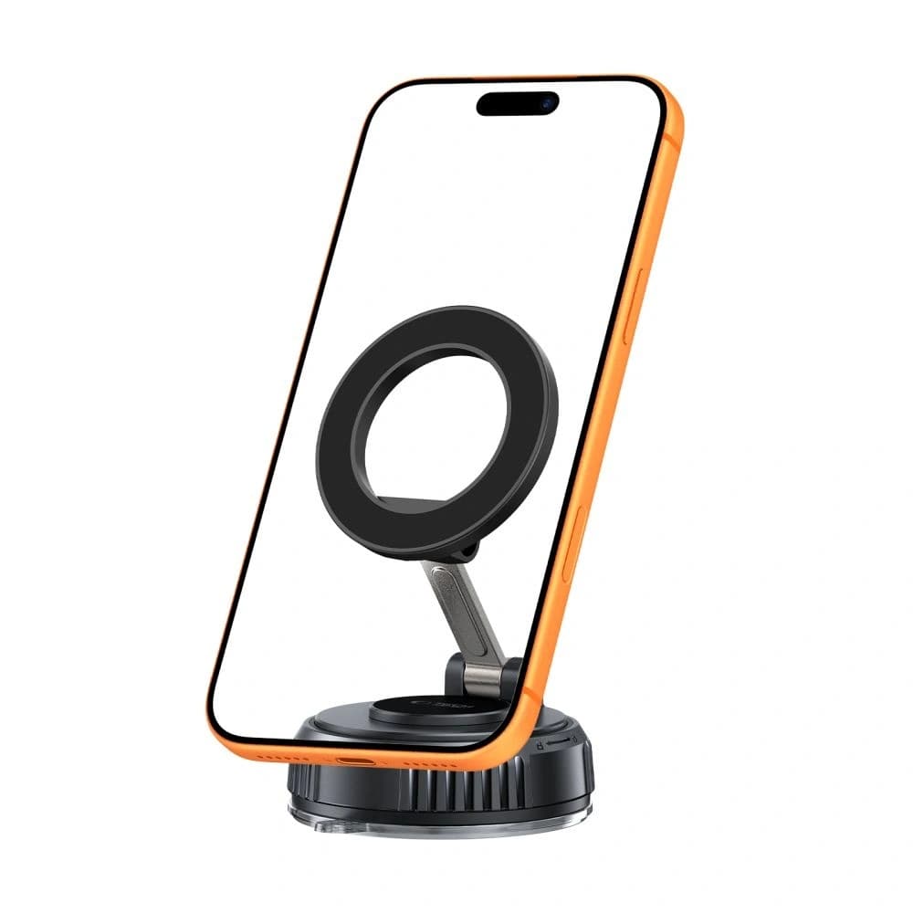 Tech-Protect N61 Mágneses MagSafe Szélvédő & Műszerfal Autós Tartó Fekete
 - 2