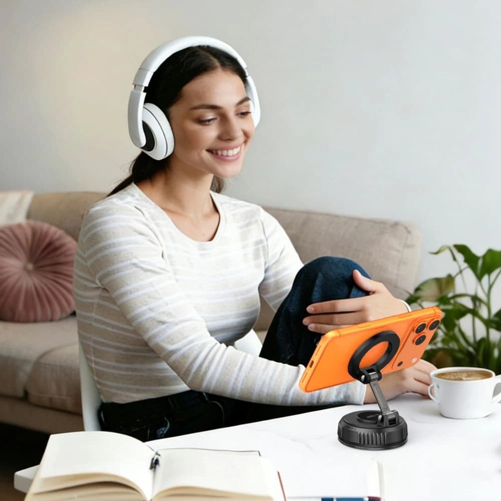 Tech-Protect N61 Mágneses MagSafe Szélvédő & Műszerfal Autós Tartó Fekete
 - 6