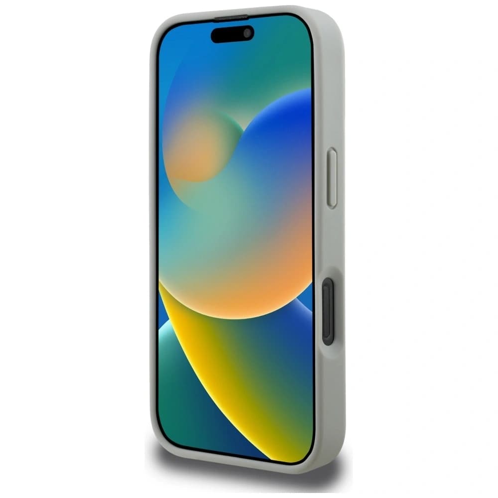 Karl Lagerfeld Model Granulat & Logo MagSafe Apple iPhone 16 Pro gri
 - 5