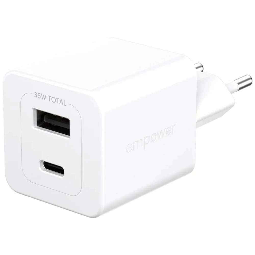 Empower by PanzerGlass Turbo 35W USB-A, USB-C Ezüst-Fehér Fali Töltő
 - 2