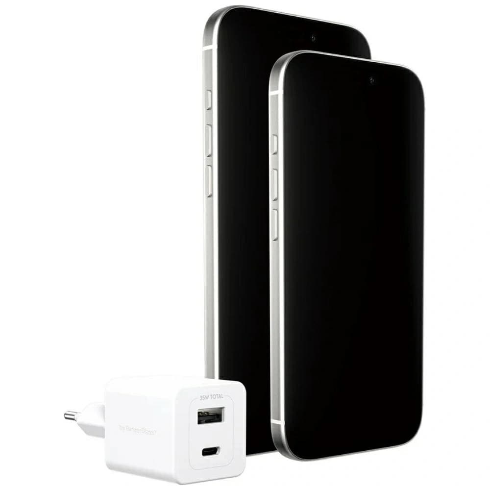 Empower by PanzerGlass Turbo 35W USB-A, USB-C Ezüst-Fehér Fali Töltő
 - 4