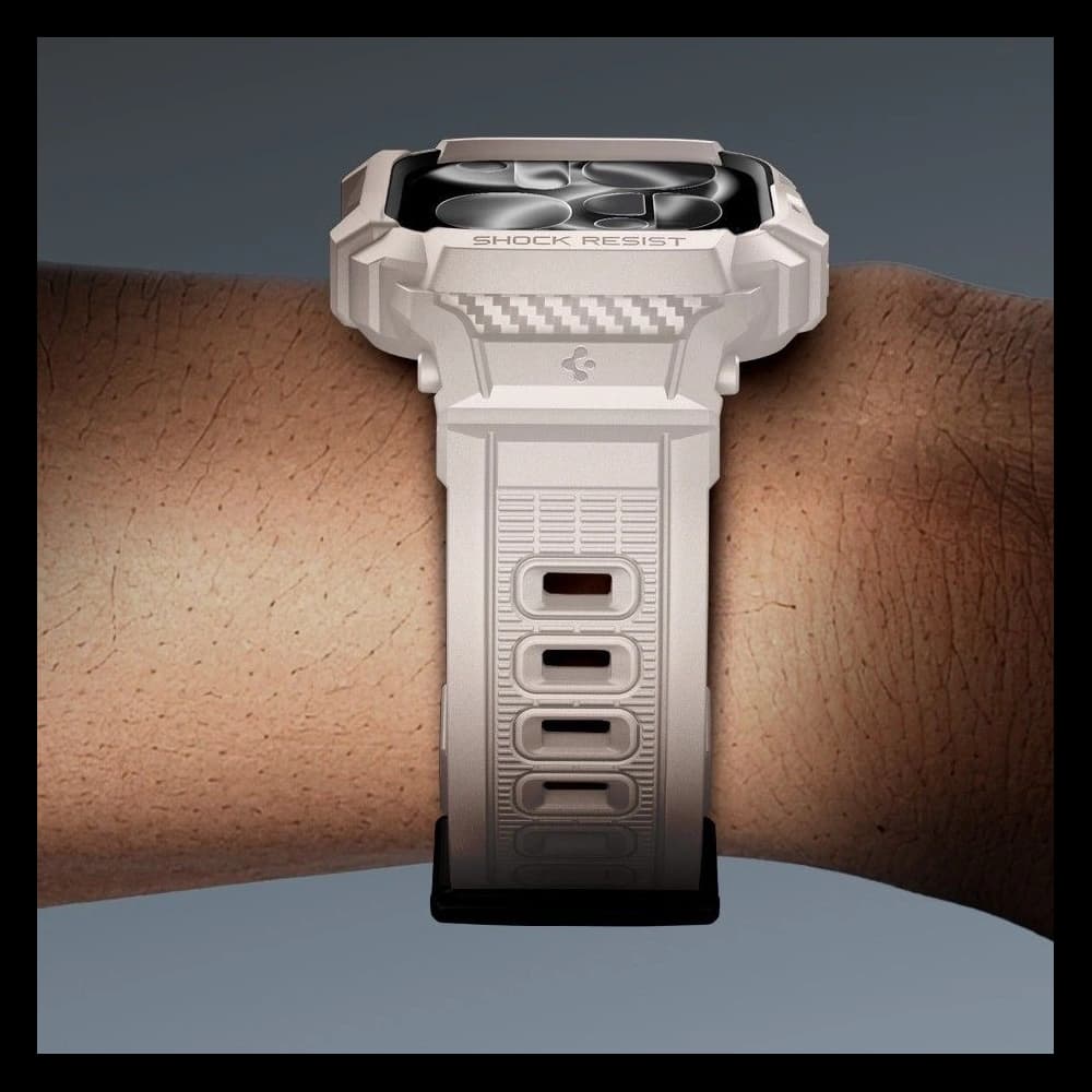 Spigen Rugged Armor Pro V2 Apple Watch 10 / 11 46mm Dune Beige - 10