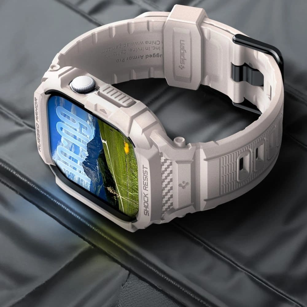 Spigen Rugged Armor Pro V2 Apple Watch 10 / 11 46mm Dune Beige - 11