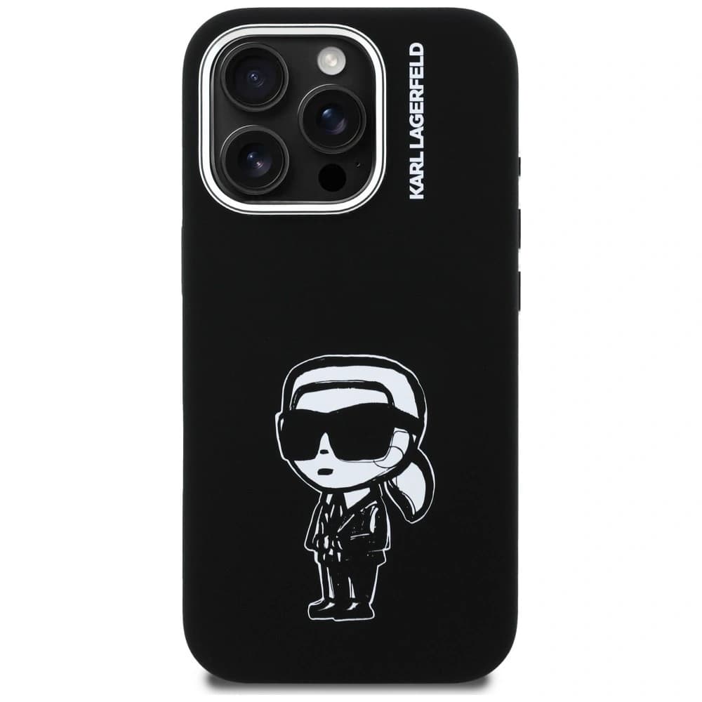 Karl Lagerfeld Silicone Karl Sketch MagSafe Apple iPhone 16 Pro černý
 - 3