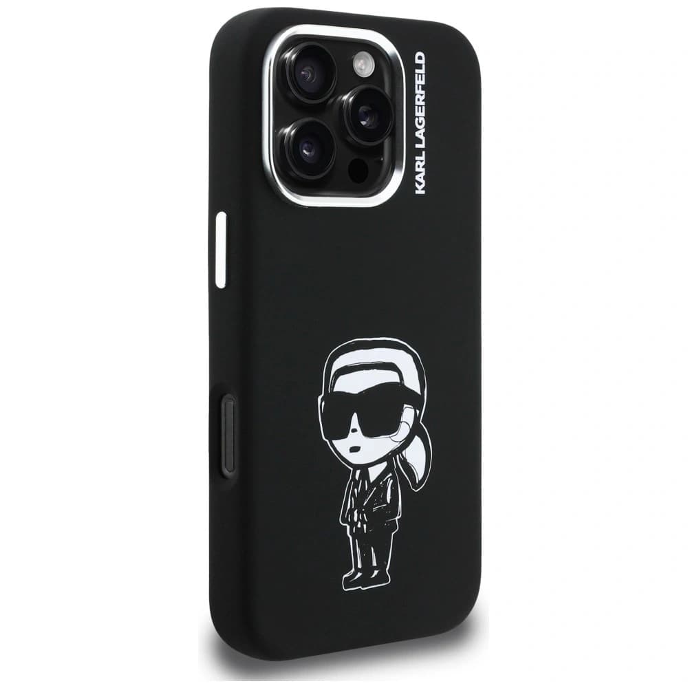 Karl Lagerfeld Silicone Karl Sketch MagSafe Apple iPhone 16 Pro Max černý
 - 4