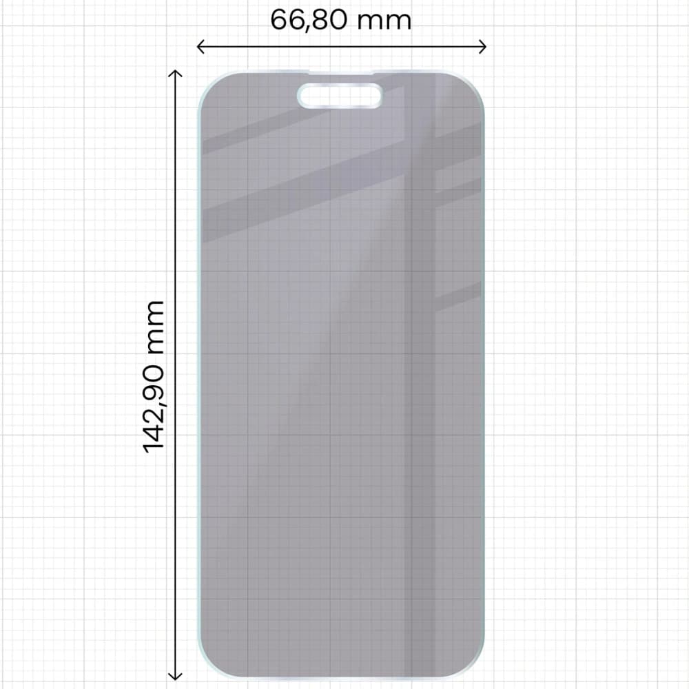 Bizon Glass Mule Shadow Apple iPhone 15 Pro matt
 - 2