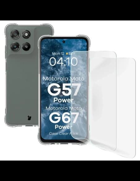 Bizon Case Clear Pack Motorola Moto G57 Power / G67 Power
