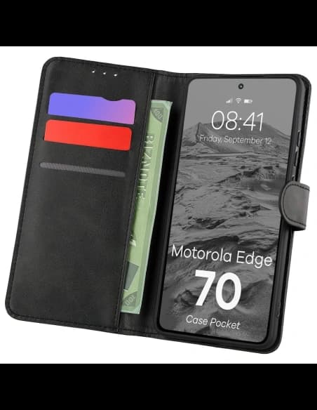 Bizon Case Pocket Motorola Edge 70 fekete
