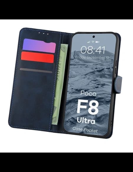 Bizon Case Pocket Xiaomi POCO F8 Ultra navy blue