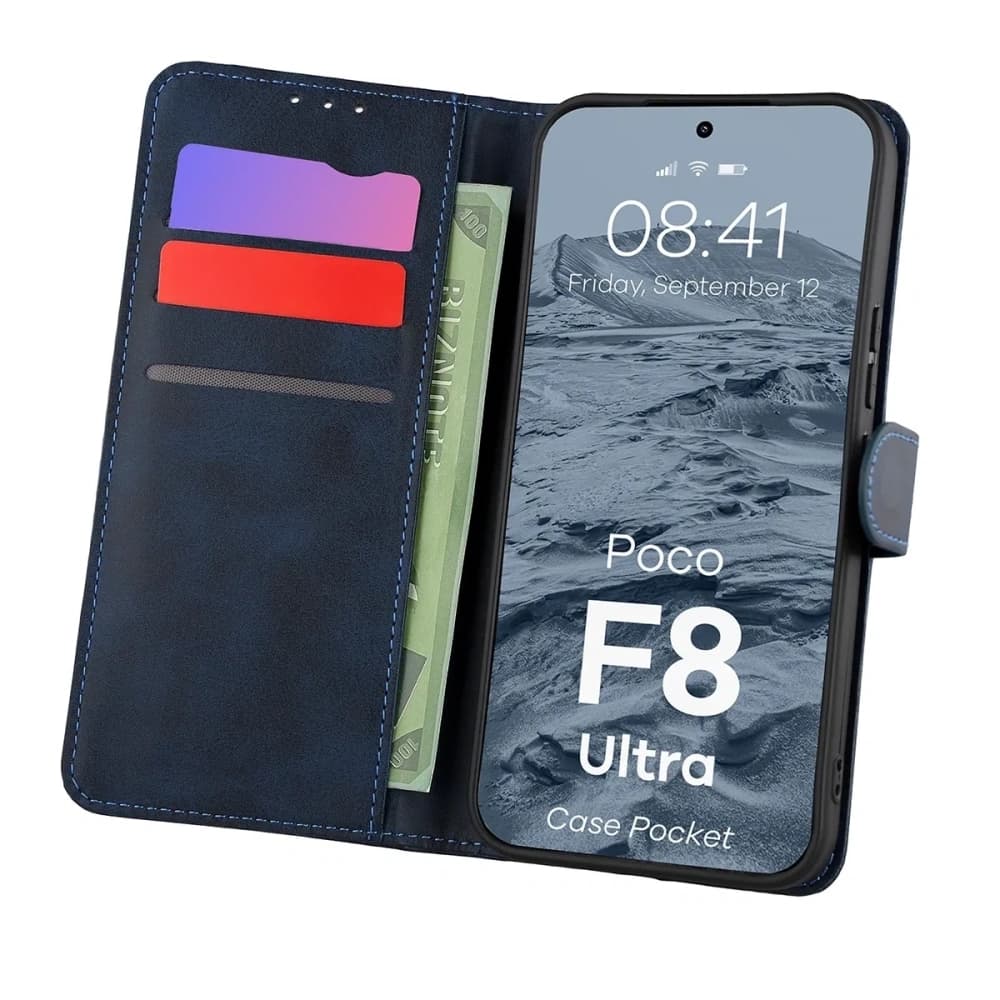 Bizon Case Pocket Xiaomi POCO F8 Ultra navy blue - 1