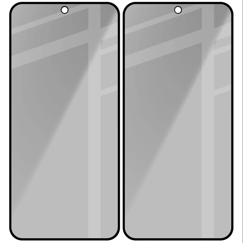 Bizon Glass Edge Shadow Duo Samsung Galaxy S25 FE / S24 FE / A36 5G / A56 5G getönt mit einem schwarzen Rahmen [2 PACK]
 - 4