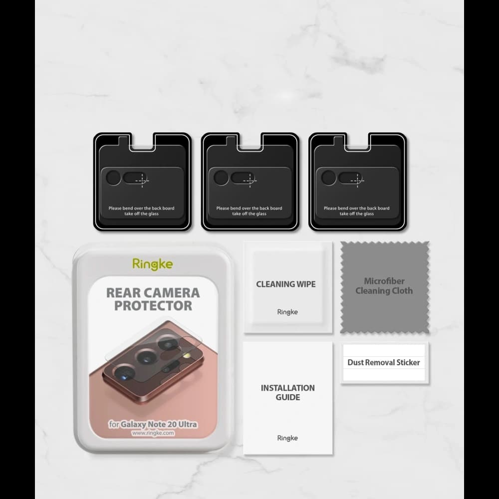 Tvrzené sklo na aparát Ringke Camera Glass Samsung Galaxy Note 20 Ultra [3 PACK] - 12