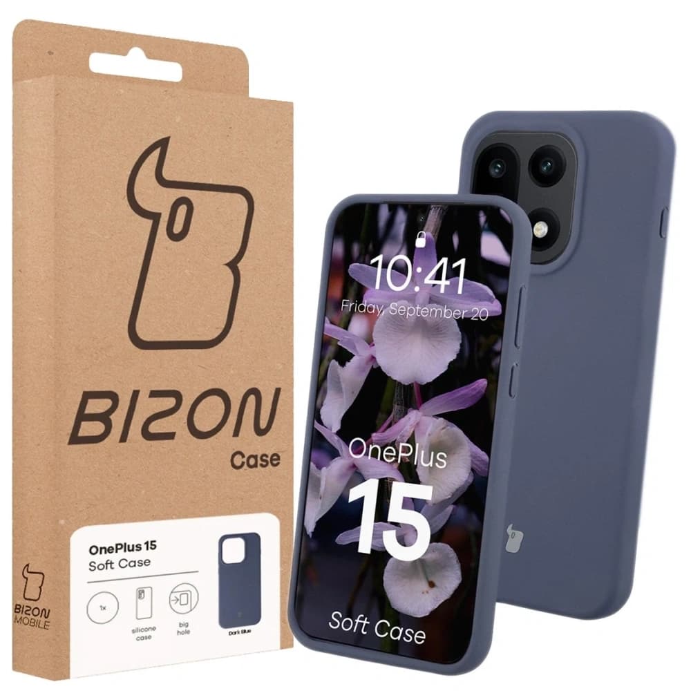 Carcasă Bizon Soft OnePlus 15 albastru închis
 - 7