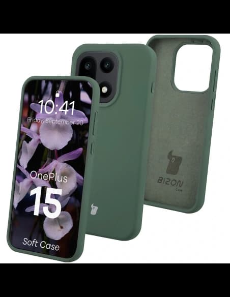 Bizon Soft Case OnePlus 15 dunkelgrün
