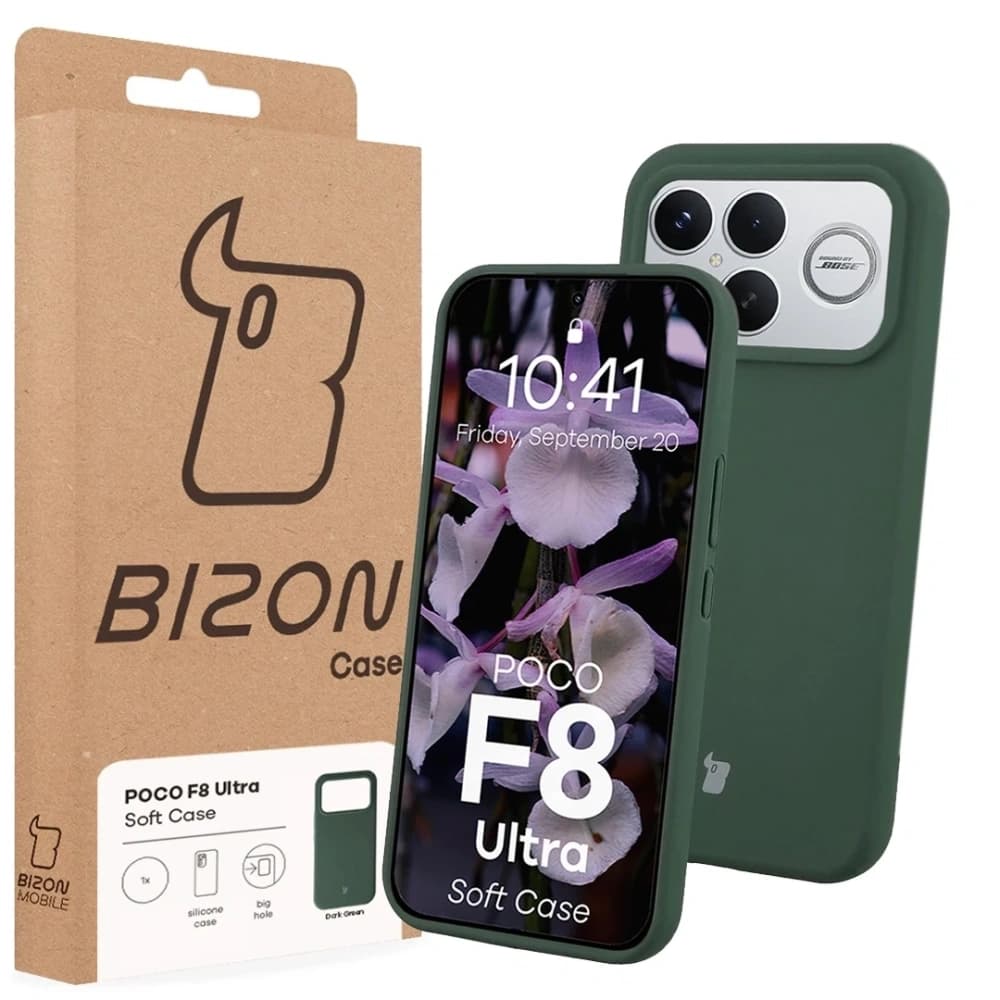 Bizon Soft Case Xiaomi POCO F8 Ultra sötétzöld
 - 7